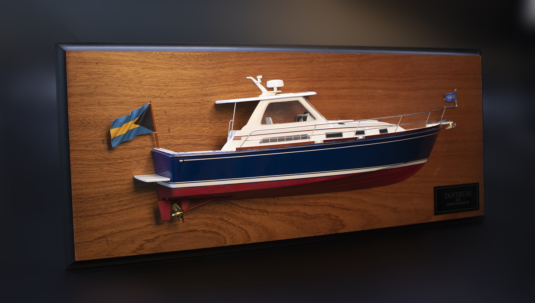 Sabre Express 38 power boat custom half model