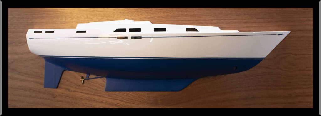 Nautor's Swan 50 half model