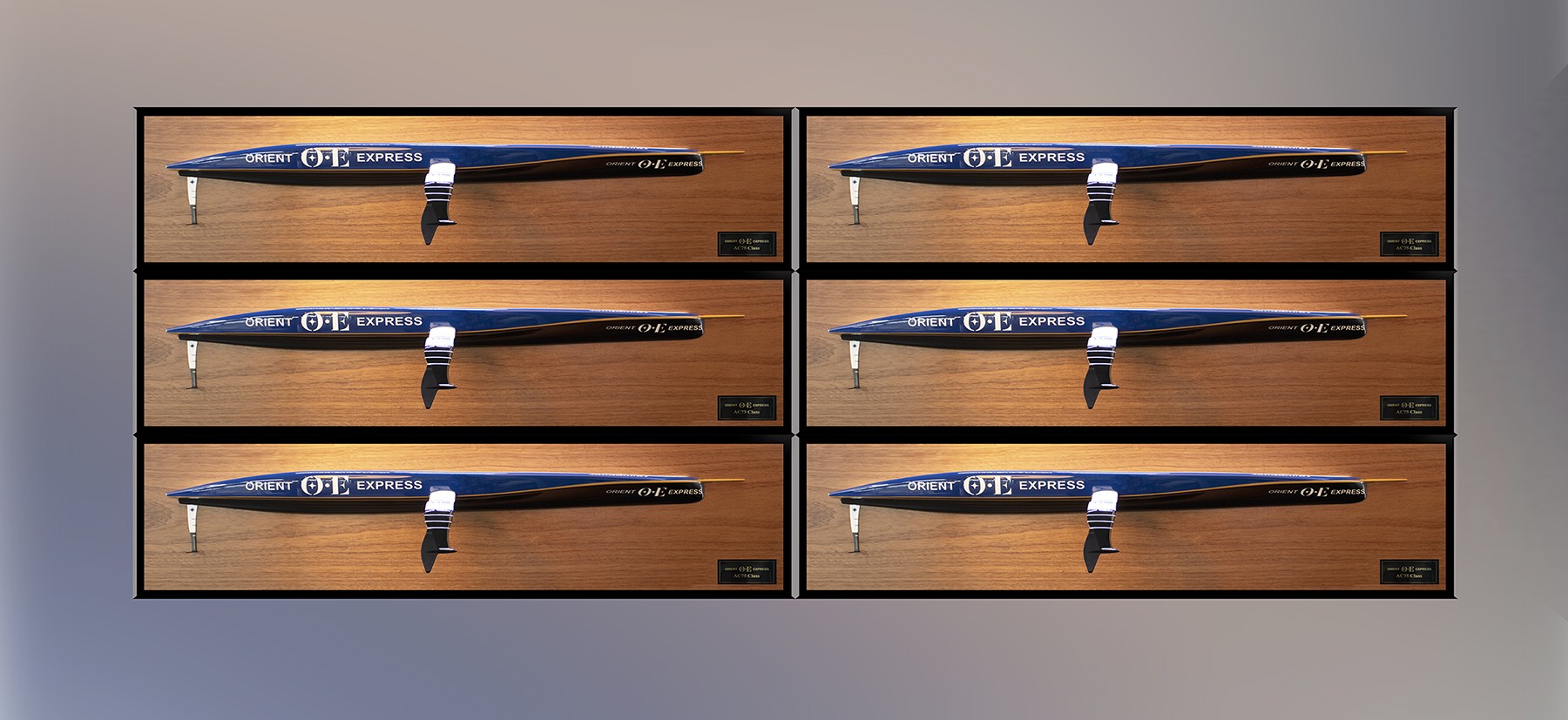 AC 75 Team Orient Express 2024 half model